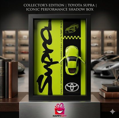 Limited Edition Toyota Supra JDM Collector’s Shadow Box – Premium Display Art