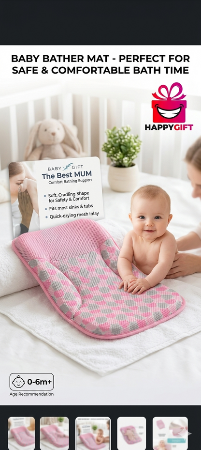 Soft and Happy: The Perfect Support for Baby’s Bath Time