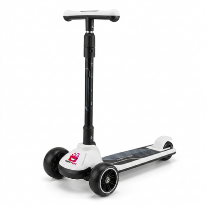 Kids 3-Wheel Kick Scooter with Light-Up Wheels | Adjustable T-Bar & Lean-to-Steer for Boys & Girls (4 Color Options)