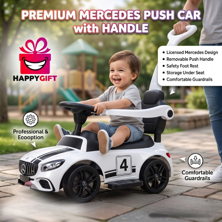Premium Licensed Mercedes-AMG 3-in-1 Ride-On Push Car – The Ultimate Gift for Little Drivers