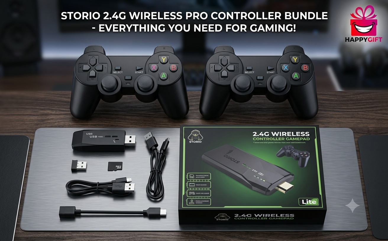 Storio 2.4G Wireless Pro Controller Bundle – The Ultimate Gaming Experience!