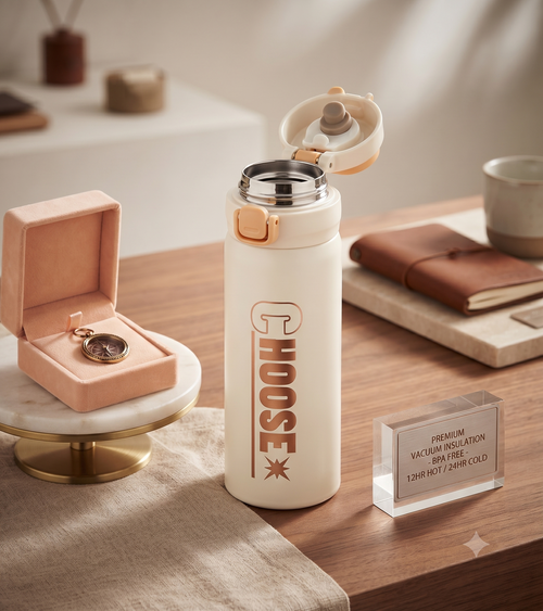 THE 'CHOOSE' ADVENTURE BOTTLE - Premium 12HR HOT / 24HR COLD Insulated Flask