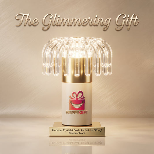 "The Glimmering Gift Collection: Premium Crystal & Gold Illumination"