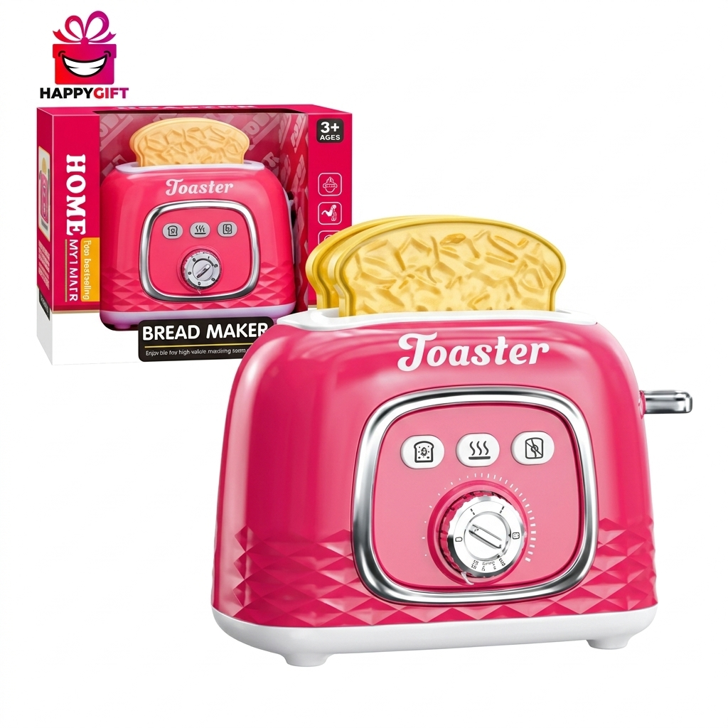 Toaster Toy – Interactive Kitchen Playset with Realistic Bread Maker & Sound Effects for Toddlers
