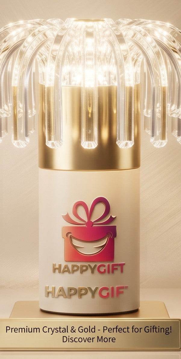 "The Glimmering Gift Collection: Premium Crystal & Gold Illumination"