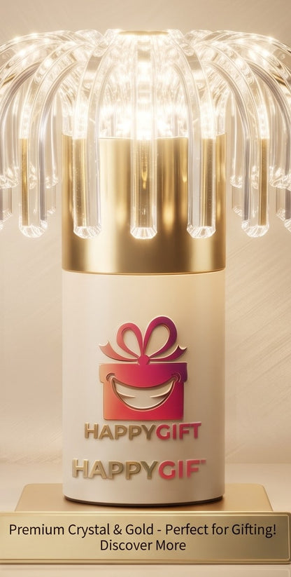 "The Glimmering Gift Collection: Premium Crystal & Gold Illumination"