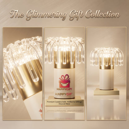 "The Glimmering Gift Collection: Premium Crystal & Gold Illumination"