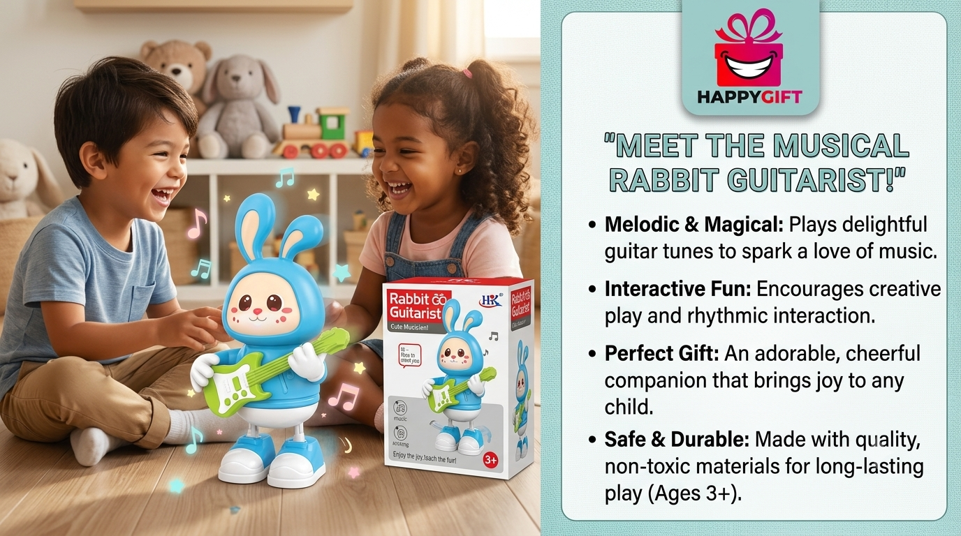 Meet the Musical Rabbit Guitarist – Your Child's New Best Friend!