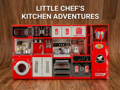 Kids’ Kitchen Playset – Interactive Toy Kitchen with Realistic Cooking Features