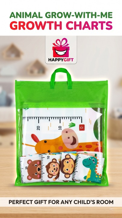 Animal Grow-With-Me Growth Charts – Fun Nursery Decor