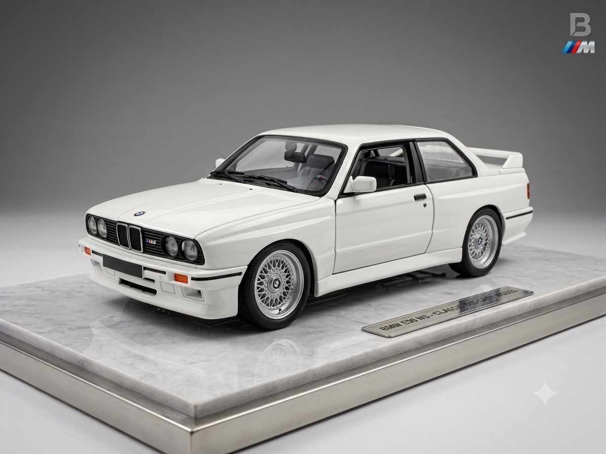 1:24 Scale Diecast Model Car - BMW M3 Black with Racing Decals