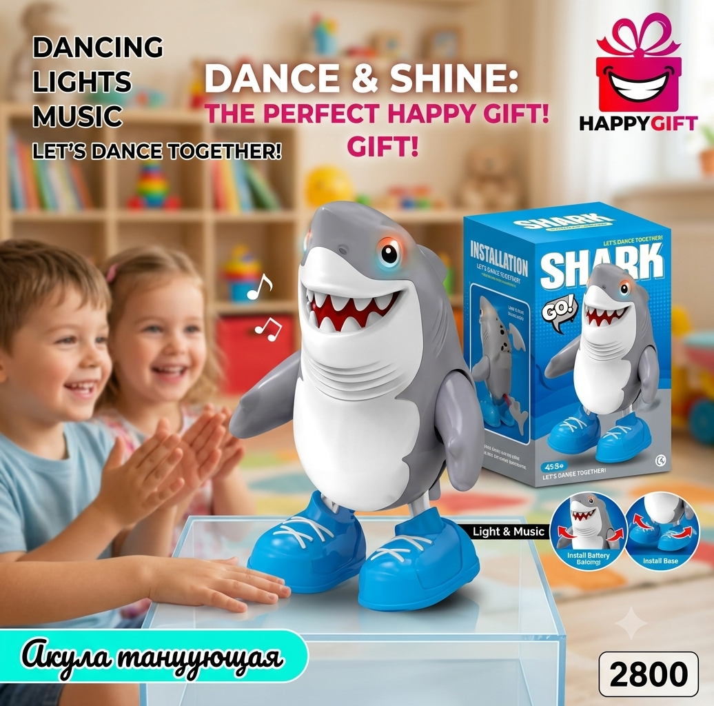 Fun Children's Play: Walking & Musical Shark Toy!