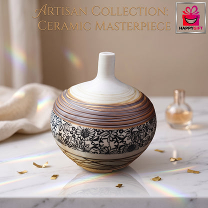 Artisan Collection: Hand-Glazed Ceramic Vibe with Geometric Details