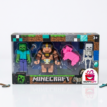 Minecraft Adventurer Action Figure Set (4 Pieces)