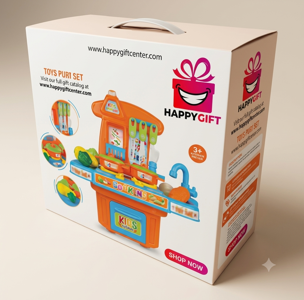 Interactive Kids' Portable Kitchen Playset – Compact Pretend Cooking Station for Little Chefs