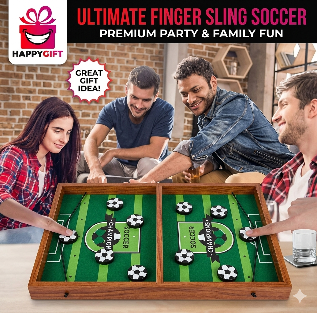 Ultimate Soccer Sling Puck Battle – Fast-Action Tabletop Fun!