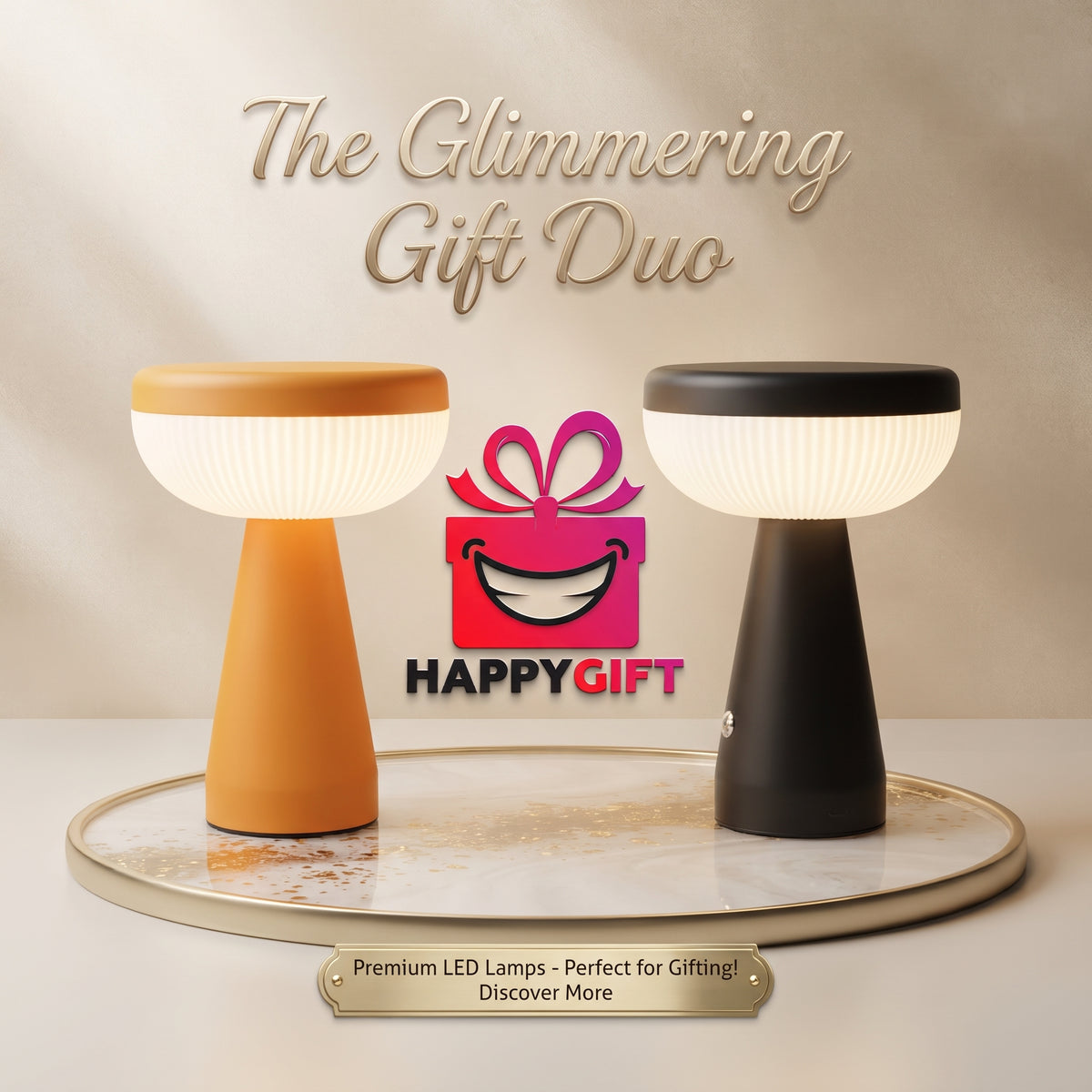 The Glimmering Gift Duo – Premium LED Lamps by Happy Gift 💡✨