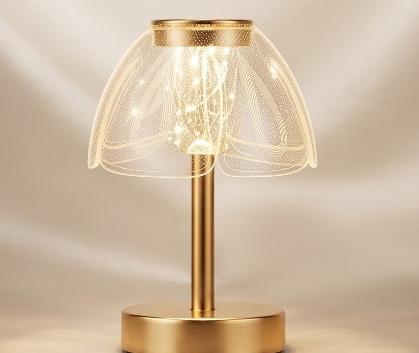 "The Gilded Glimmer Gift Collection: Premium Crystal & Gold Touch Lamps"
