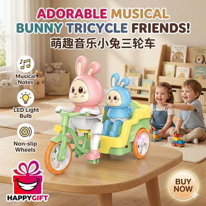 Musical Bunny Tricycle – Interactive Ride-On Toy for Toddlers