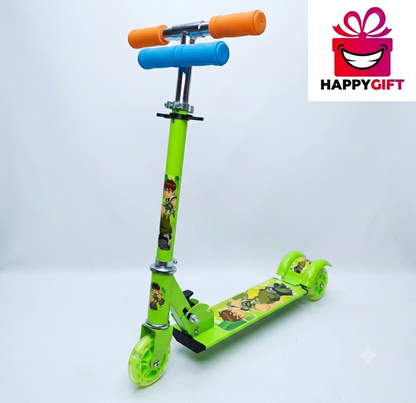 Foldable Character-Themed Kids' Kick Scooters