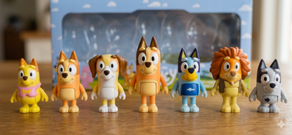 Bluey Family & Friends 7-Figure Collector Pack - High-Quality Toy Set