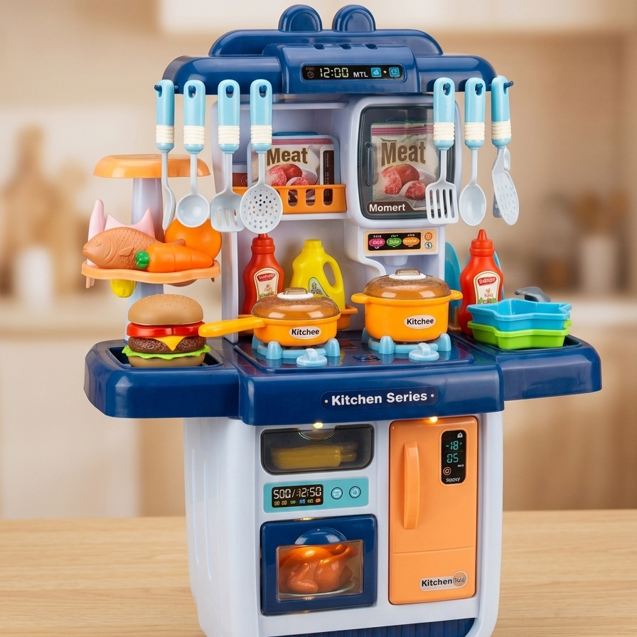 Kids Mini Culinary Kitchen Playset – Complete Cooking & Toy Food Kit