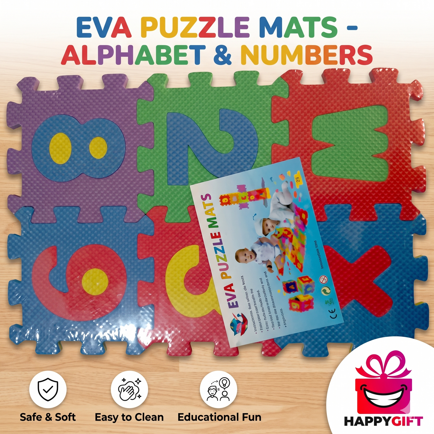Versatile ABC & 123 Educational Learning Mats – Soft Foam Puzzle Set
