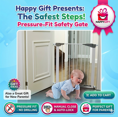 Popofish Pressure Fit Safety Gate – The Ultimate Safe & Secure Solution for Your Home