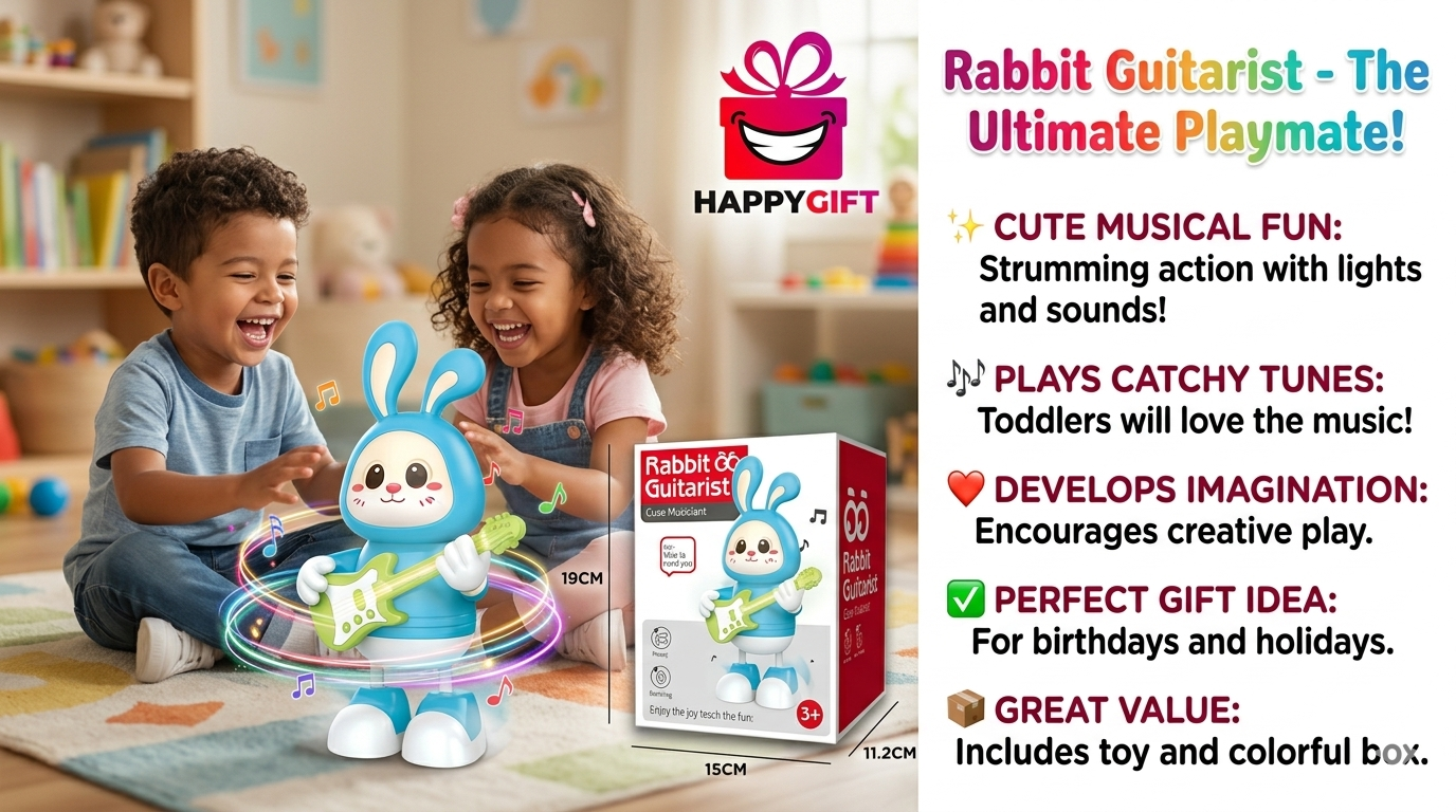 Meet the Musical Rabbit Guitarist – Your Child's New Best Friend!