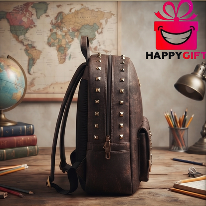 The Vintage Explorer: Studded Backpack Collection View