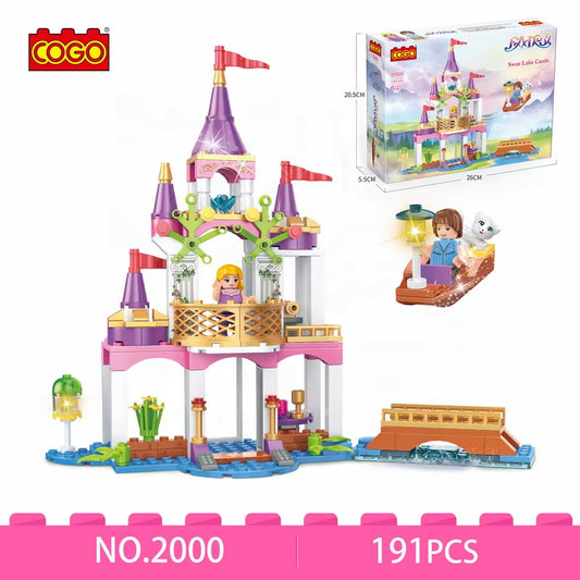 COGO Fairy Series – Swan Lake Castle Building Set