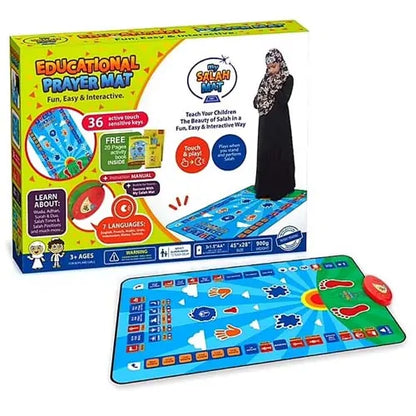 Interactive Kids Prayer Mat – Learn Salah the Fun Way!