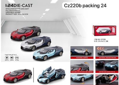 Premium Alloy Sports Car Model – Die-Cast Collectible Toy Car with Opening Doors & Realistic Details