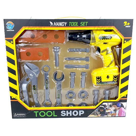 Kids' Tool Shop Play Set – 22-Piece Pretend Play Construction Kit