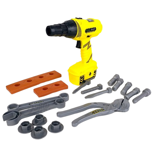 Kids' Tool Shop Play Set – 22-Piece Pretend Play Construction Kit
