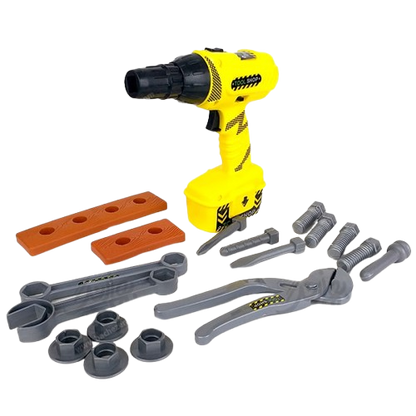 Kids' Tool Shop Play Set – 22-Piece Pretend Play Construction Kit