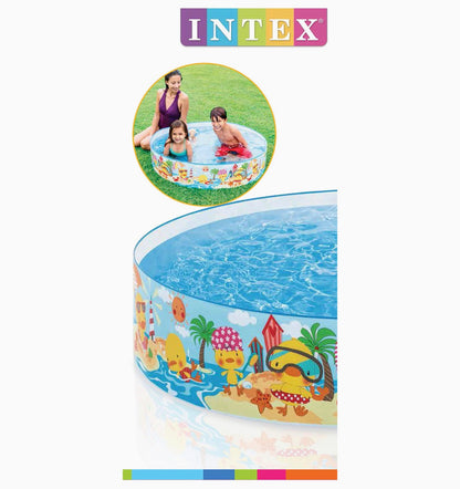 Intex Wet Set Collection Snapset Pool – Underwater Adventure Kids' Hard-Side Pool