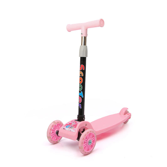 Pink Kids' Three-Wheel Scooter