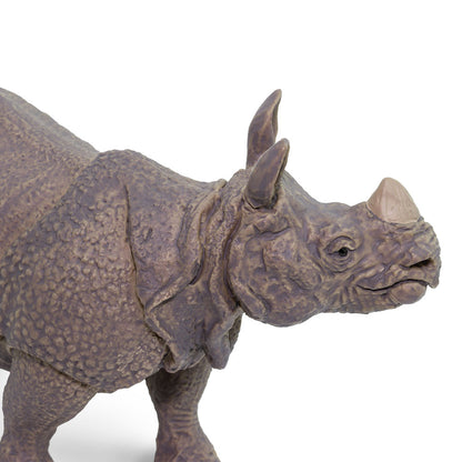 Rhino Realistic Greater One-Horned Rhino Wildlife Toy Figurine