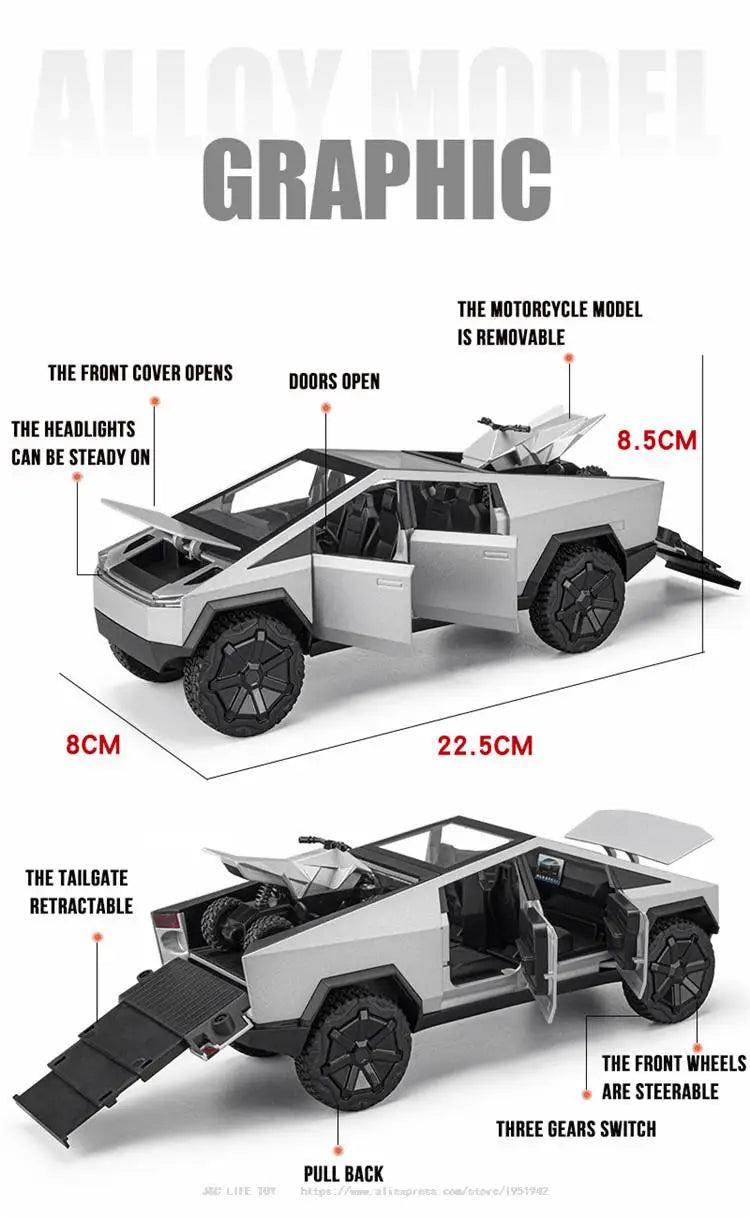 Tesla Cybertruck Die-Cast Model 1:24