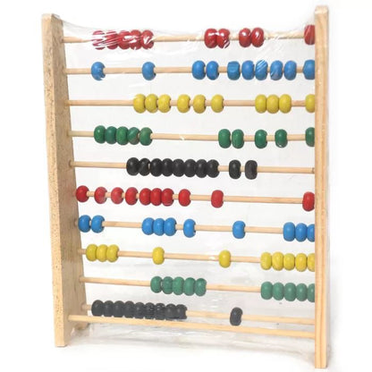 Classic Wooden Abacus Counting Toy - Colorful Math & Learning Tool for Kids
