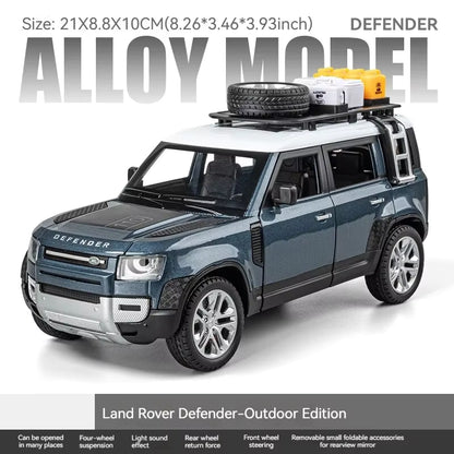 Land Rover Defender Adventure Edition | 1:24 Scale Die-Cast SUV Replica with Sound & Light Effects