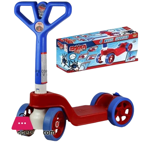 Spider-Man Style 4-Wheel Scooter for Toddlers (Ages 3+)