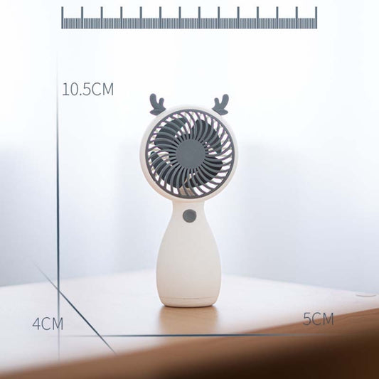Cute USB Rechargeable Mini Handheld Fan – Portable Cooling for Kids & Adults