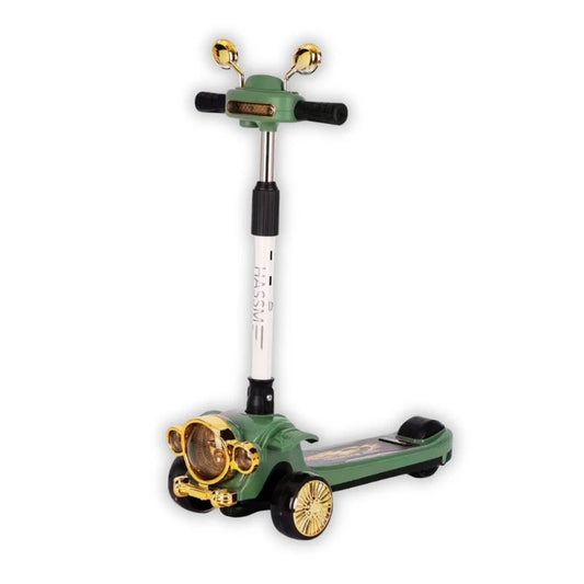 Vintage Car-Themed 3-Wheel Kids Scooter