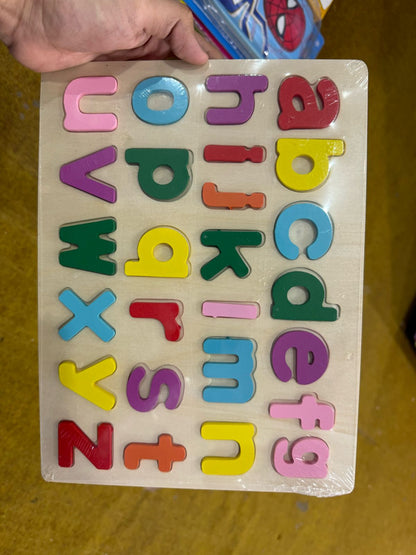 Alphabet Puzzle - English Wooden Puzzle - Colorful Puzzle
