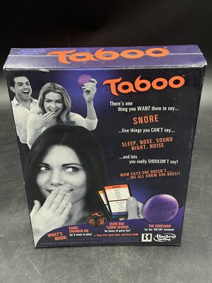 TABOO THE GAME OF UNSPEAKABLE FUN