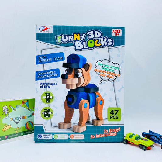 Funny 3D Blocks – Dog Rescue Team