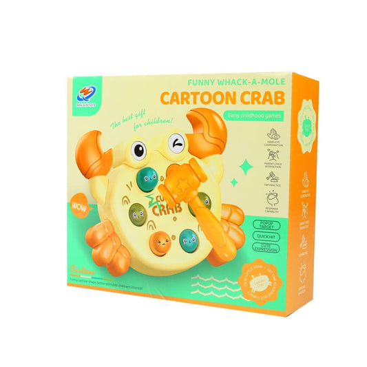 Interactive Whack-A-Mole Cartoon Crab Toy