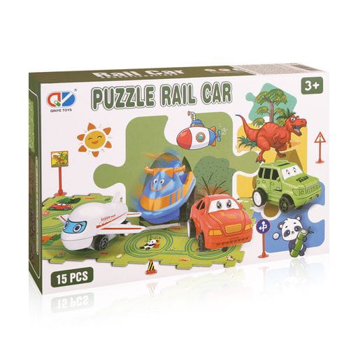 Puzzle Rail Car Set